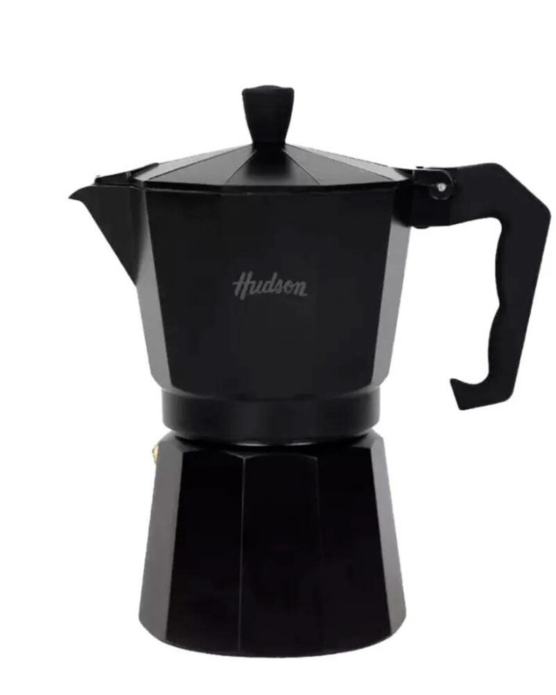 Cafetera Moka Hudson Negra - 6 Tazas