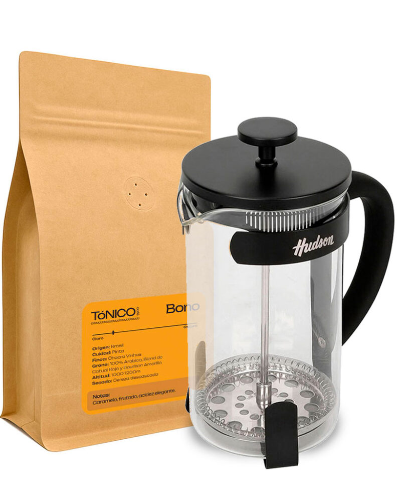 Cafetera Prensa Francesa - 600ml + bolsa de café 250grs